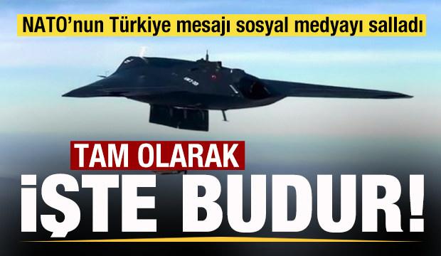 NATO'nun T&uuml;rkiye paylaşımı sosyal medyayı salladı! ANKA III Tam olarak işte budur