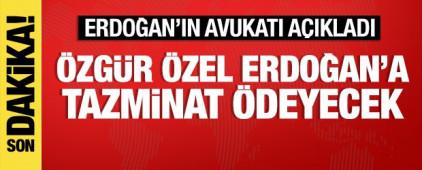 &Ouml;zg&uuml;r &Ouml;zel, Cumhurbaşkanı Erdoğan'a tazminat &ouml;deyecek