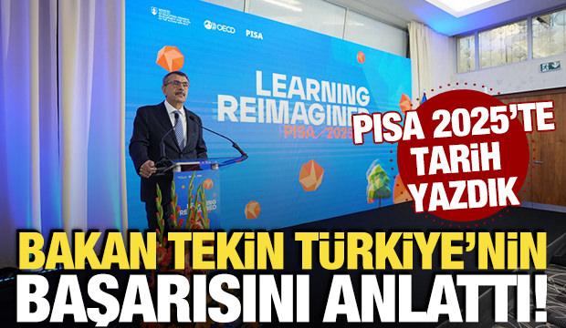 PISA 2025'te tarih yazdık! Bakan Tekin T&uuml;rkiye'nin başarısını anlattı