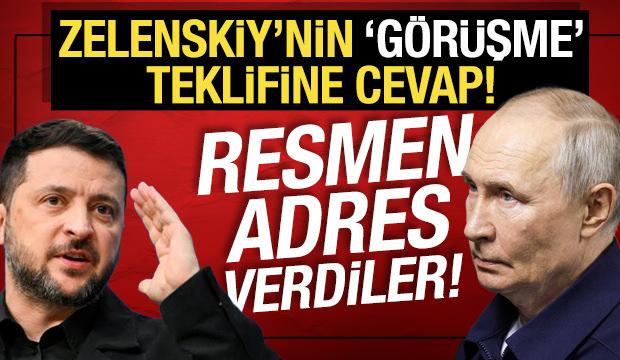 Putin ile g&ouml;r&uuml;şmek isteyen Zelenskiy'e Rusya'dan cevap: Moskova'ya gelebilir