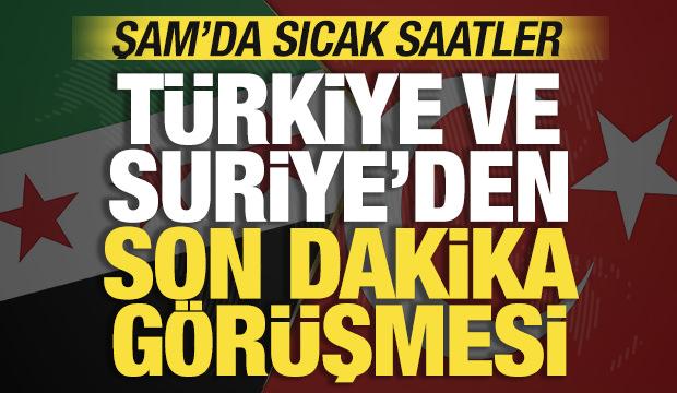 Şam'da sıcak saatler: T&uuml;rkiye ve Suriye'den son dakika g&ouml;r&uuml;şmesi