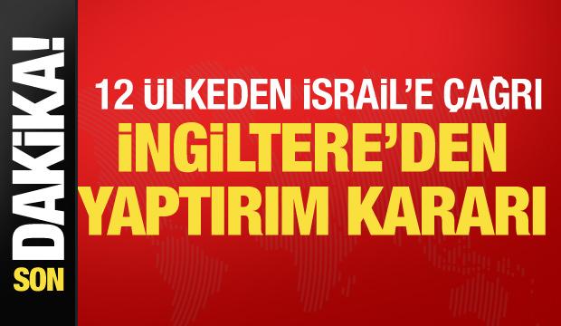 Son dakika... 11 AB &uuml;lkesi ve Kanada'dan İsrail &ccedil;ağrısı