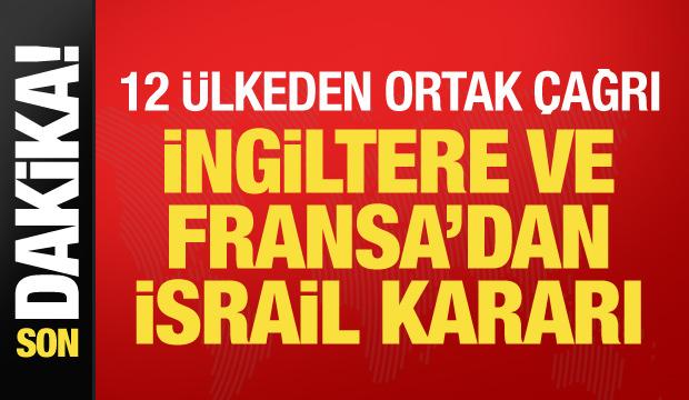Son dakika... 11 AB &uuml;lkesi ve Kanada'dan İsrail &ccedil;ağrısı