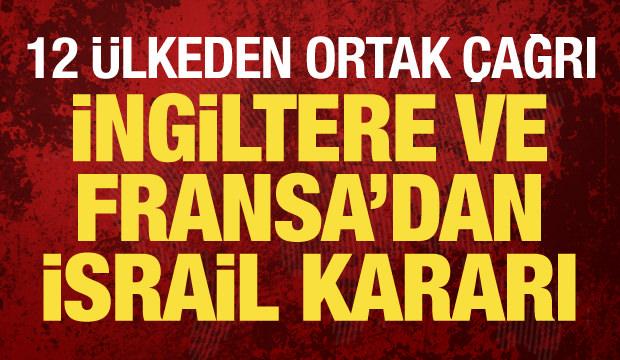 Son dakika... 11 AB &uuml;lkesi ve Kanada'dan İsrail &ccedil;ağrısı