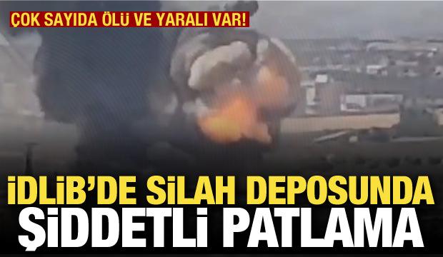 Son dakika... İdlib'te patlama: &Ccedil;ok sayıda &ouml;l&uuml; ve yaralı var