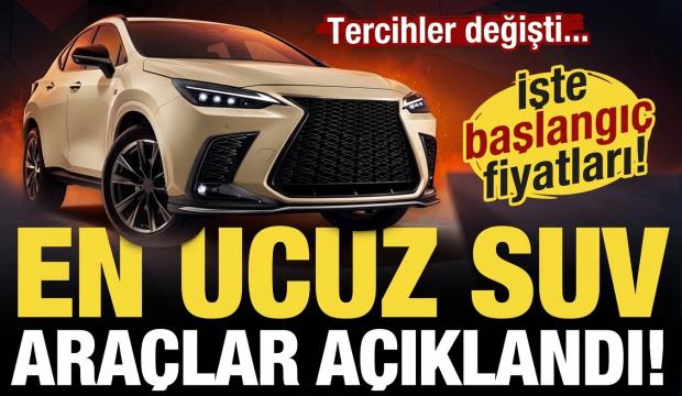 T&uuml;rkiye'de 2 milyon lira altı fiyata satılan SUV modeli belli oldu