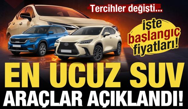 T&uuml;rkiye'de 2 milyon lira altı fiyata satılan SUV modeli belli oldu