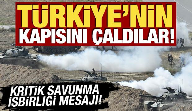 T&uuml;rkiye'nin kapısını &ccedil;aldılar! Savunma işbirliği mesajı verdiler