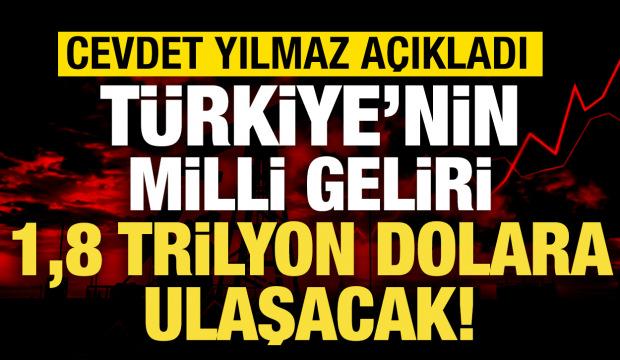 T&uuml;rkiye&rsquo;nin milli geliri 1,8 trilyon dolara ulaşacak