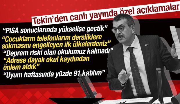 Bakan Tekin'den PISA sonu&ccedil;ları a&ccedil;ıklaması: 2015 itibariyle istikrarlı y&uuml;kselişe ge&ccedil;tik