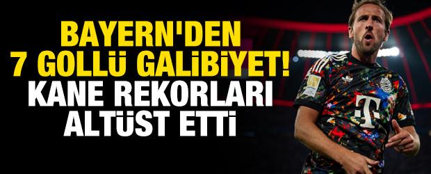 Bayern'den 7 goll&uuml; galibiyet! Kane rekorları alt&uuml;st etti
