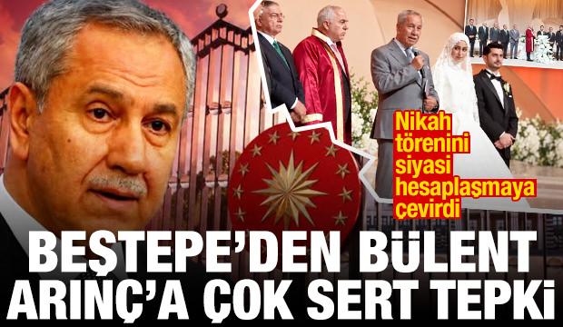 Nikahı siyasi hesaplaşmaya &ccedil;evirdi: Beştepe'den B&uuml;lent Arın&ccedil;'a &ccedil;ok sert tepki