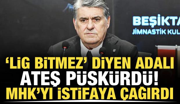 'Bu şekilde lig bitmez' diyen Serdal Adalı ateş p&uuml;sk&uuml;rd&uuml;! 'Hi&ccedil; istemediğimiz olaylar olur'