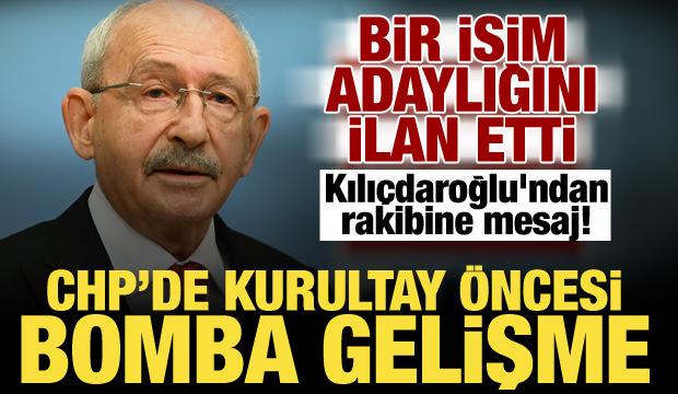 CHP'de genel başkanlık i&ccedil;in ilk aday belli oldu! Kılı&ccedil;daroğlu'ndan rakibine mesaj...