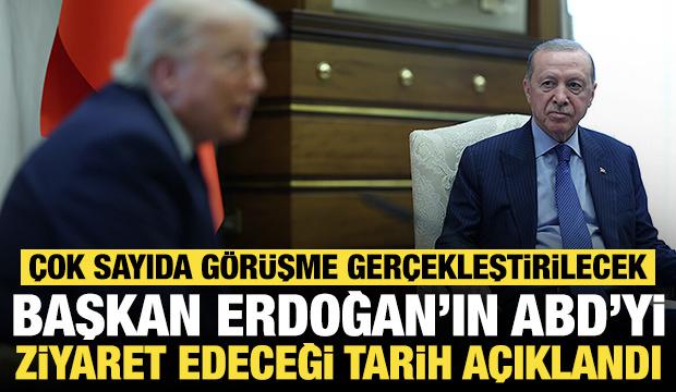 Cumhurbaşkanı Erdoğan'ın ABD'yi ziyaret edeceği tarih a&ccedil;ıklandı