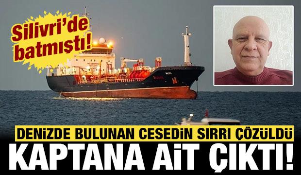Denizde bulunan cesedin sırrı &ccedil;&ouml;z&uuml;ld&uuml;: Batan geminin kaptanına ait &ccedil;ıktı!