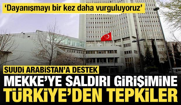 Dışişleri Bakanlığı'ndan 'Husiler' a&ccedil;ıklaması: Suudi Arabistan'a destek