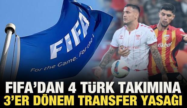 FIFA'dan 4 T&uuml;rk takımına 3'er d&ouml;nem transfer yasağı