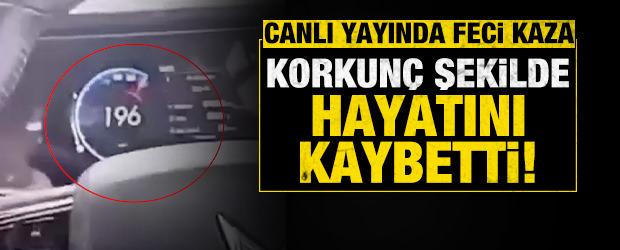 Hindistan'da canlı yayın &ouml;l&uuml;mle bitti! 196 km hızla kamyona &ccedil;arptı