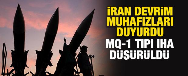 İran Devrim Muhafızları: H&uuml;rm&uuml;z Boğazı'nın batısında MQ-1 tipi İHA d&uuml;ş&uuml;r&uuml;ld&uuml;