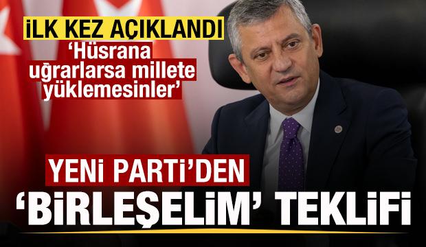 İsim krizi b&uuml;y&uuml;yor! İlk kez a&ccedil;ıklandı! Yeni Parti'den 'Birleşelim' teklifi