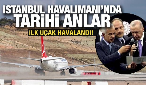 İstanbul Havalimanı'nın 4. pistinden ilk u&ccedil;ağın havalandığı tarihi anlar!