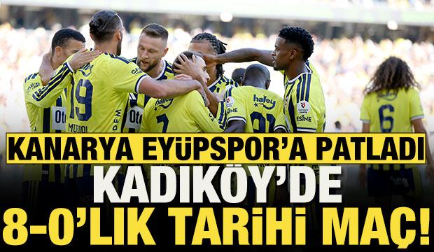 Kanarya evinde Ey&uuml;pspor'a patladı! Fenerbah&ccedil;e'den 8-0'lık tarihi skor