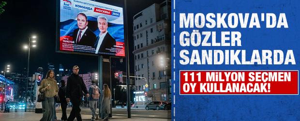 Moskova'da g&ouml;zler sandıklarda...Se&ccedil;im perdesi a&ccedil;ıldı: 111 milyon se&ccedil;men oy kullanacak
