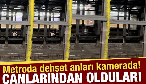 New york metrosunda dehşet anları: Arkadaşını kurtarmak isterken can verdi