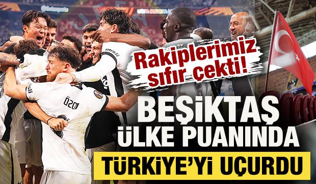 Rakiplerimiz sıfır &ccedil;ekti! Beşiktaş, &uuml;lke puanında T&uuml;rkiye'yi u&ccedil;urdu