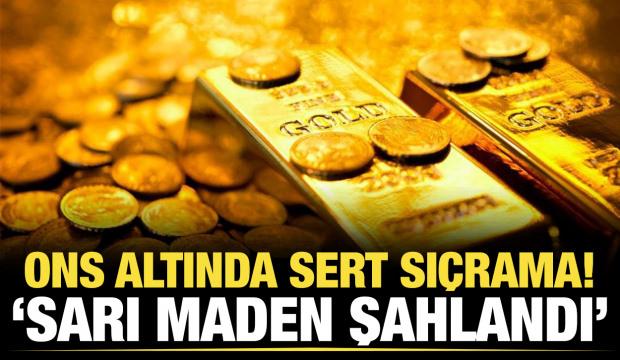 Sarı maden şahlandı... Ons altında sert sı&ccedil;rama!