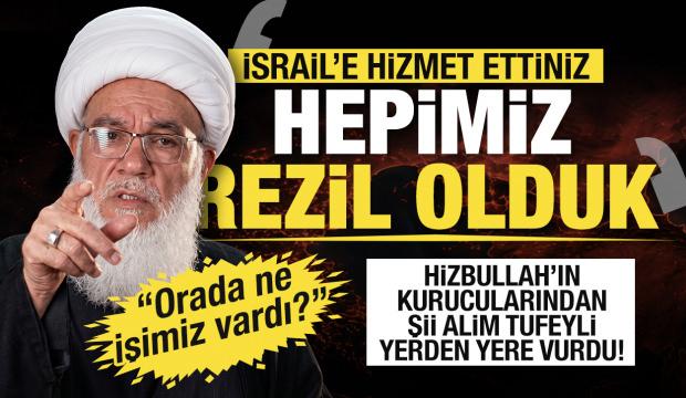 Şii alim Tufeyli'den Hizbullah eleştirisi: İsrail'e hizmet ettiniz, hepimiz rezil olduk