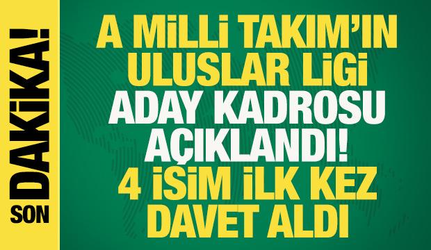 Son dakika... A Milli Takım'ın Uluslar Ligi kadrosu a&ccedil;ıklandı! 4 isim ilk kez davet aldı
