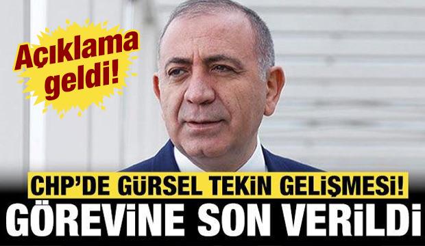 CHP'de flaş G&uuml;rsel Tekin gelişmesi: G&ouml;revine son verildi