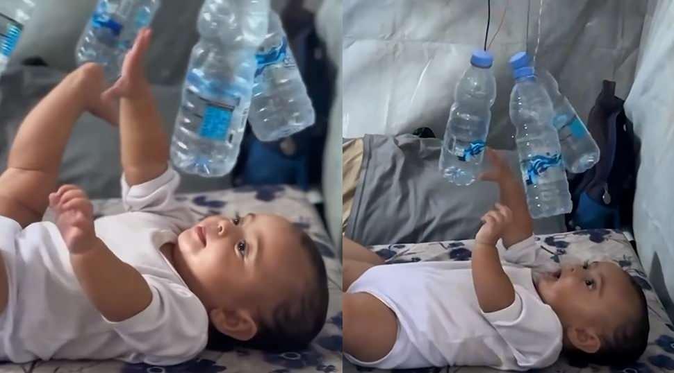 Soykırımcı İsrail'in saldırılarının g&ouml;lgesinde Gazze'de bebek olmak...
