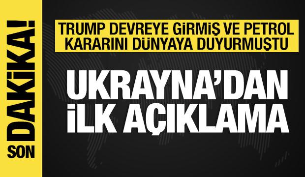Trump devreye girmişti: Ukrayna'dan ilk a&ccedil;ıklama geldi