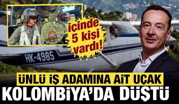 T&uuml;rk iş insanının kullandığı u&ccedil;ak dağa &ccedil;akıldı! İ&ccedil;inde 5 kişi vardı