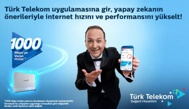 T&uuml;rk Telekom ile yapay zekanın &ouml;nerileriyle internet hızını ve performansını y&uuml;kselt!