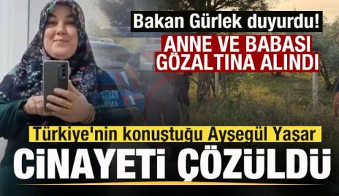 T&uuml;rkiye'nin konuştuğu Ayşeg&uuml;l Yaşar cinayeti aydınlatıldı! Anne ve babası g&ouml;zaltına alındı