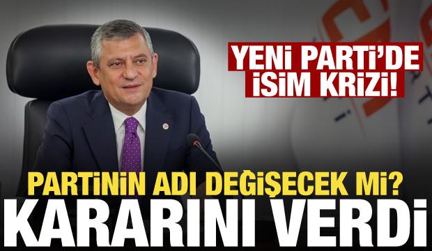 Yeni Parti isim değişikliği i&ccedil;in kararını a&ccedil;ıkladı!