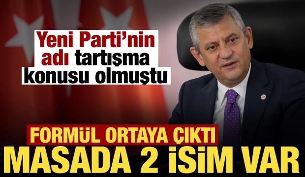 Yeni Parti'de isim krizi! Masada 2 se&ccedil;enek var