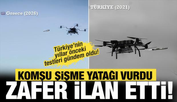 Yunanistan şişme yatağı vurdu zafer ilan etti! 