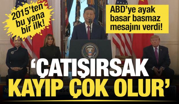 2015'ten bu yana ilk! &Ccedil;in Devlet Başkanı Şi Cinpin ABD'de: &Ccedil;atışırsak kayıp &ccedil;ok olur