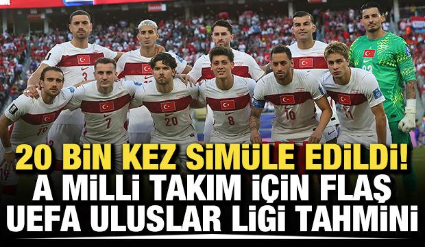 20 bin kez sim&uuml;le edildi! A Milli Takım i&ccedil;in flaş Uluslar Ligi tahmini