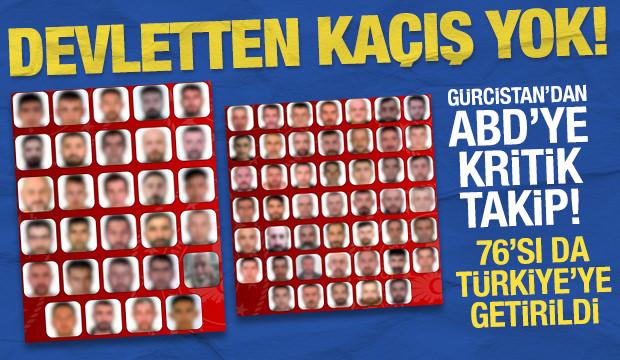 29'u kırmızı b&uuml;ltenle, 47'si ulusal seviyede aranan 76 su&ccedil;lu T&uuml;rkiye'ye getirildi
