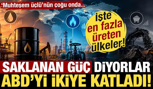 ABD'yi ikiye katladı! 'Saklanan g&uuml;&ccedil;' diyorlar! İşte en fazla &uuml;reten &uuml;lkeler!