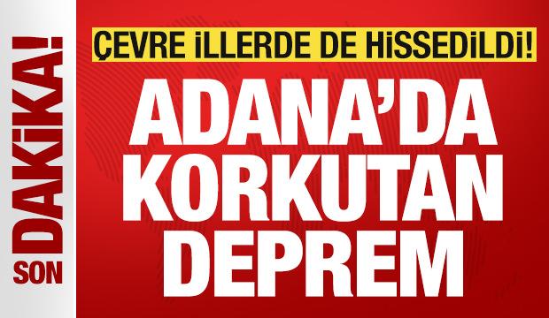 Adana'da 5,0 b&uuml;y&uuml;kl&uuml;ğ&uuml;nde deprem meydana geldi! &Ccedil;evre illerde de hissedildi