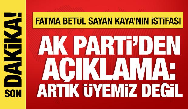 AK Parti S&ouml;zc&uuml;s&uuml; &Ccedil;elik'ten Fatma Bet&uuml;l Sayan Kaya'nın istifasıyla ilgili a&ccedil;ıklama