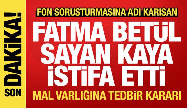 AK Partili Fatma Bet&uuml;l Sayan Kaya t&uuml;m g&ouml;revlerinden istifa etti