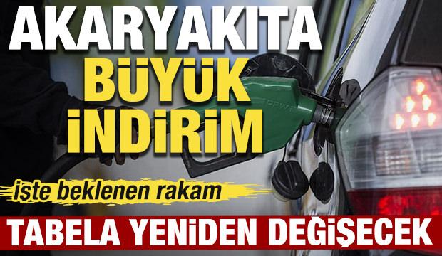 Akaryakıta b&uuml;y&uuml;k indirim: Tabela yeniden değişecek: İşte beklenen rakam